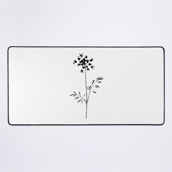 Item preview, Black Queen Anne’s Lace Botanical Silhouette Wildflower Art designed and sold by The Snarky Ph.D.: A Study in Botanicals .