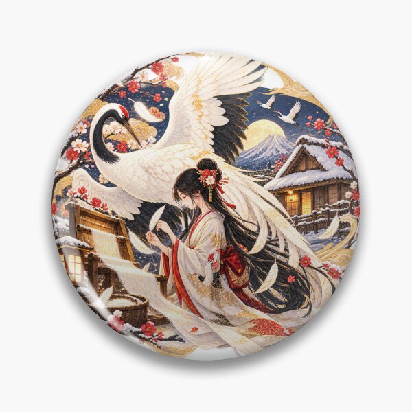 Item preview, The Crane’s Return – Japanese Folktale of Gratitude designed and sold by Daihuku2525.