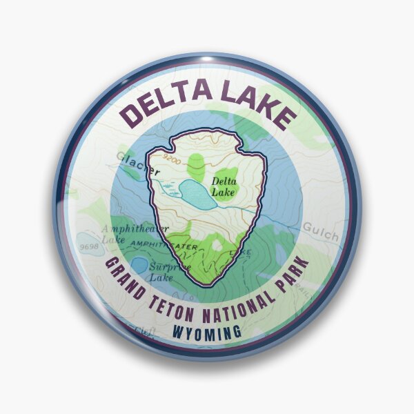 Item preview, Souvenir Map - Grand Teton Delta Lake designed and sold by Willz Designz.
