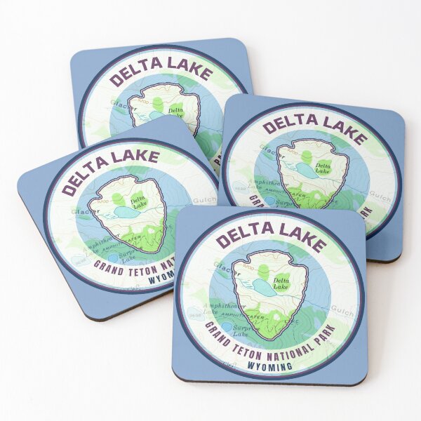 Item preview, Souvenir Map - Grand Teton Delta Lake designed and sold by Willz Designz.