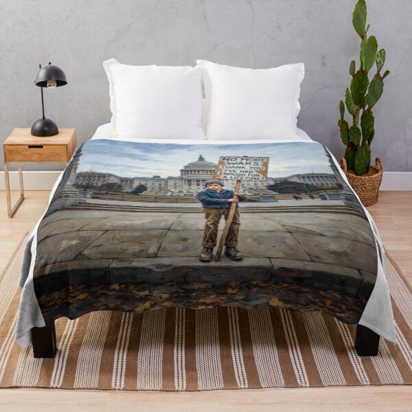 Item preview, Teenage Boy Protesting Wars designed and sold by Home Decor Art.