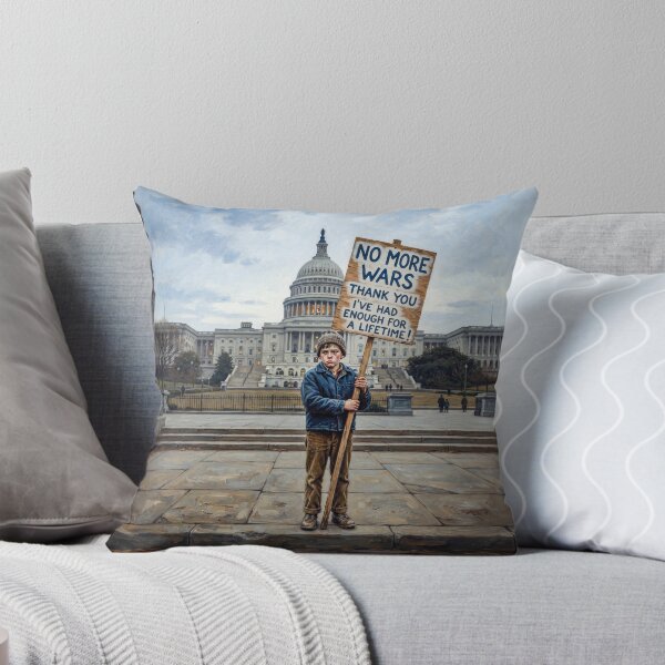 Item preview, Teenage Boy Protesting Wars designed and sold by Home Decor Art.