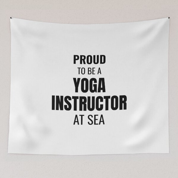 Item preview, Proud to be a Yoga Instructor at Sea (Black) designed and sold by ShipCrewNation.