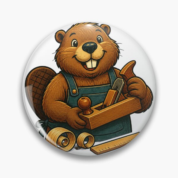 Item preview, Biber, the carpenter, works with a hand plane. designed and sold by CalipZO.