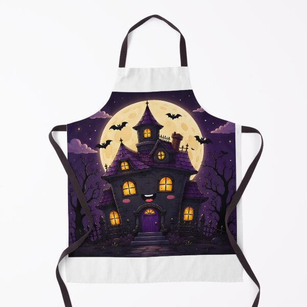Item preview, Cute Smiling Haunted House Halloween designed and sold by TinyWeird.