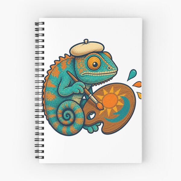 Item preview, Chameleon artist paints sun and moon designed and sold by CalipZO.