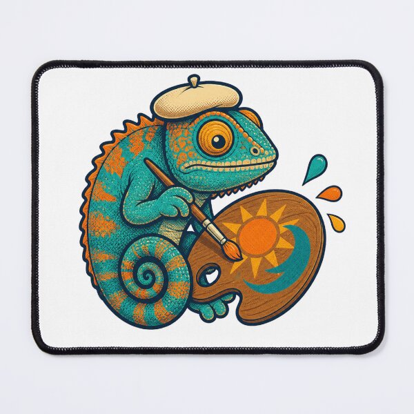Item preview, Chameleon artist paints sun and moon designed and sold by CalipZO.