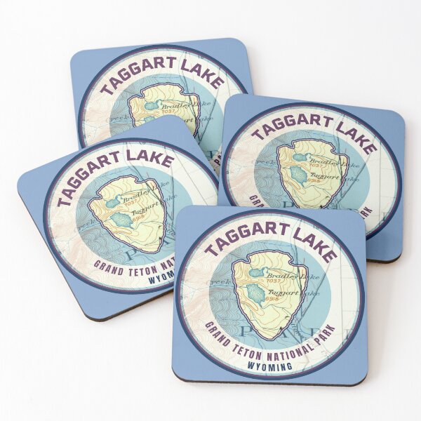 Item preview, Souvenir Map - Grand Teton Taggart Lake 1899 Map designed and sold by Willz Designz.
