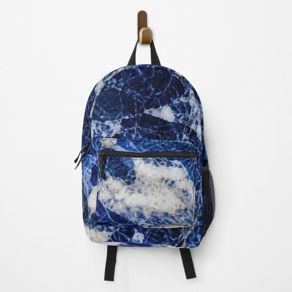 Item preview, Sodalite Gemstone Deep Royal Blue and White Mineral Vein Texture with Natural Crystal Pattern designed and sold by SurfaceCraft Studio.