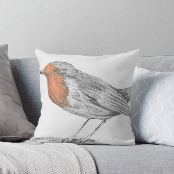 Item preview, Hand Drawn Mixed Media Robin designed and sold by MyCuriousMagpie.