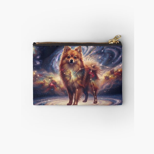 Item preview, Cosmic Fox Pomeranian: The Stellar Guardian & Amber Nebula Soul designed and sold by SOOstudio73.