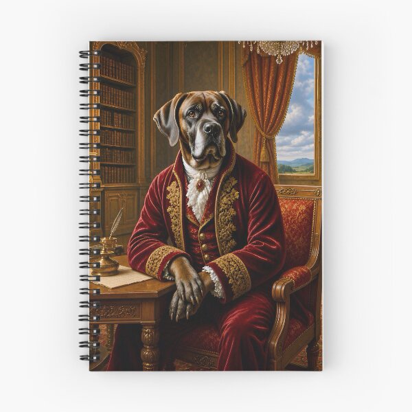 Item preview, Aristocrat Dog in Red Velvet Coat designed and sold by TinCatOutPost.