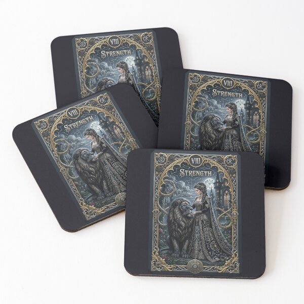 Item preview, Strength -Major Arcana tarot card designed and sold by Studio77-Gothic.