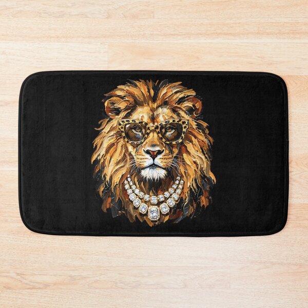 Item preview, Glam Lion Sunglasses Bling Big Cat Lover Cool Wild Animal designed and sold by Mykittens69.