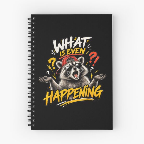 Item preview, What Is Even Happening Funny Confused Raccoon designed and sold by NoeValdric.