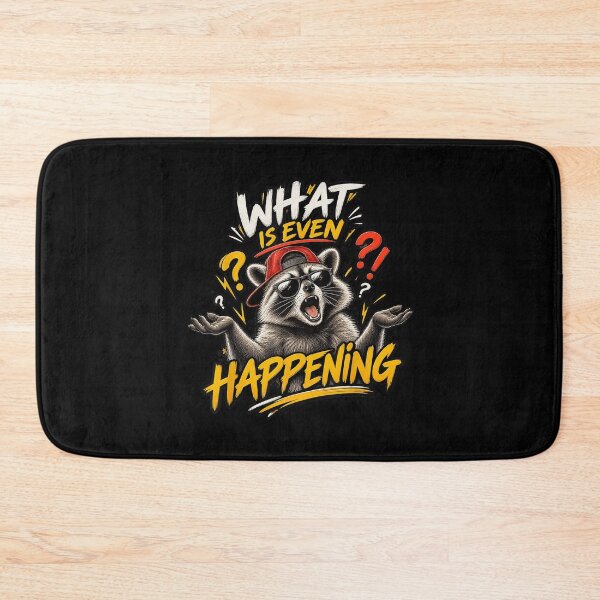 Item preview, What Is Even Happening Funny Confused Raccoon designed and sold by NoeValdric.