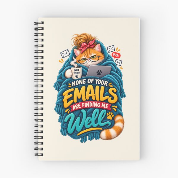 Item preview, None of Your Emails Are Finding Me Well Cat Work From Home Office Humor designed and sold by PunchDrop.