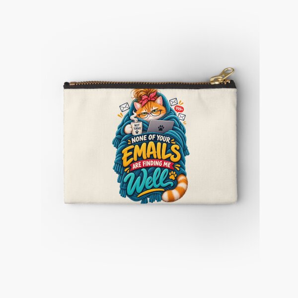 Item preview, None of Your Emails Are Finding Me Well Cat Work From Home Office Humor designed and sold by PunchDrop.