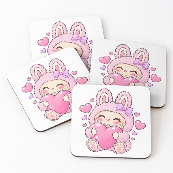 Item preview, Labubu, hugging a giant heart designed and sold by Imprearte.