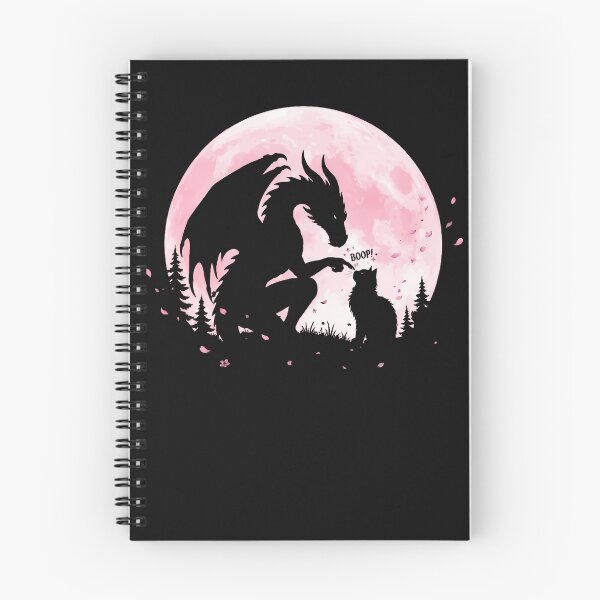 Item preview, Dragon Boop Cat Under Full Moon Funny Cute Fantasy Night designed and sold by Mykittens69.