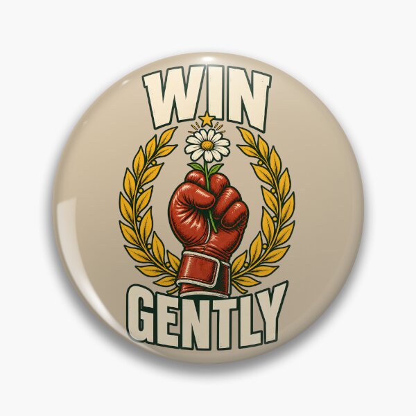 Item preview, Win Gently – Boxing Glove Holding a Daisy designed and sold by VioVibe.