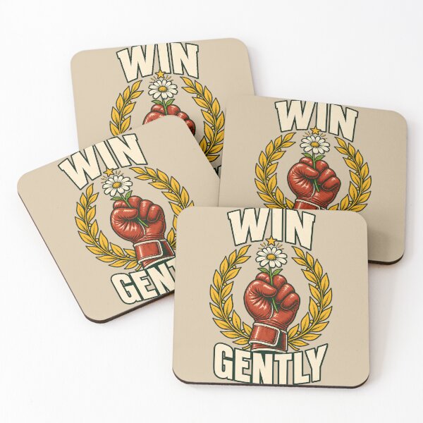 Item preview, Win Gently – Boxing Glove Holding a Daisy designed and sold by VioVibe.