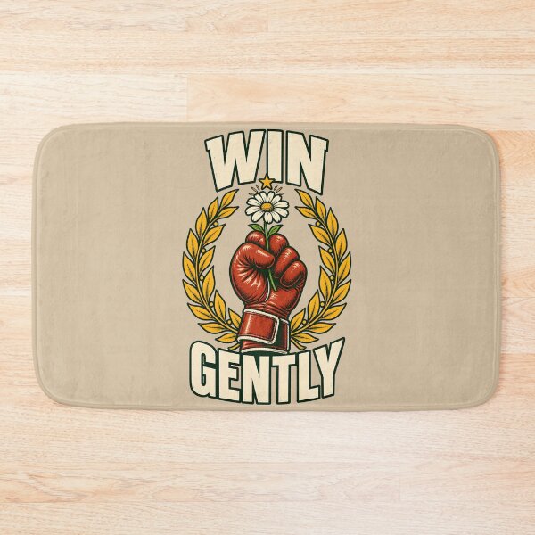 Item preview, Win Gently – Boxing Glove Holding a Daisy designed and sold by VioVibe.
