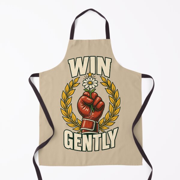 Item preview, Win Gently – Boxing Glove Holding a Daisy designed and sold by VioVibe.