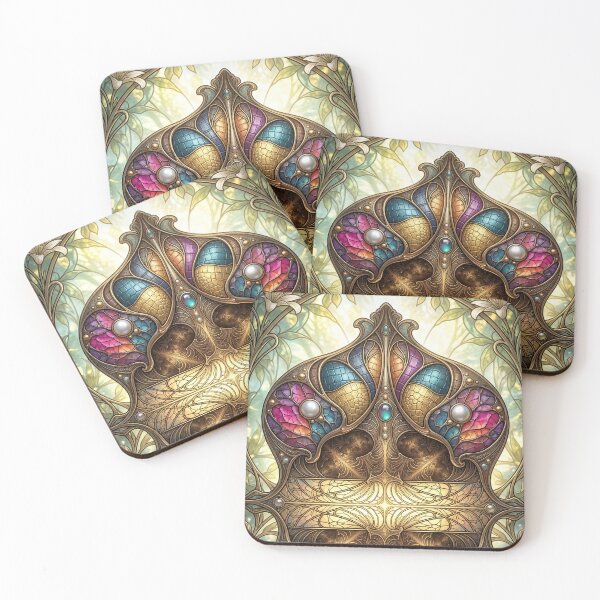 Item preview, Fantasy Fractal with Floral Background designed and sold by Frackxion.
