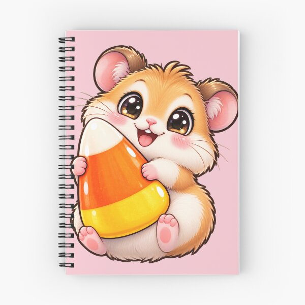 Item preview, Kawaii Halloween Hamster Sticker Art – Cute Chibi Candy Corn Illustration designed and sold by MagicMakerPh.