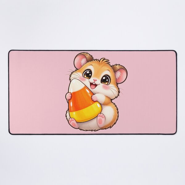 Item preview, Kawaii Halloween Hamster Sticker Art – Cute Chibi Candy Corn Illustration designed and sold by MagicMakerPh.