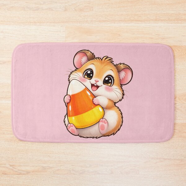 Item preview, Kawaii Halloween Hamster Sticker Art – Cute Chibi Candy Corn Illustration designed and sold by MagicMakerPh.