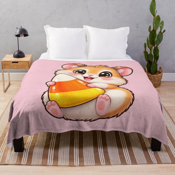 Item preview, Kawaii Halloween Hamster Sticker Art – Cute Chibi Candy Corn Illustration designed and sold by MagicMakerPh.