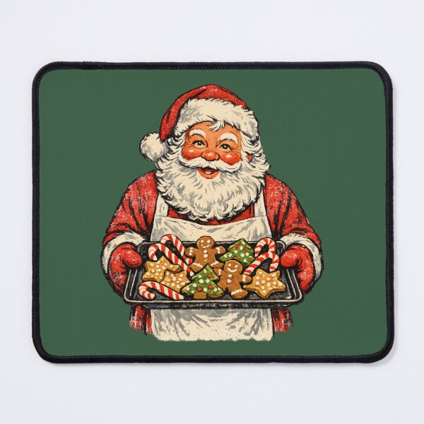 Item preview, Vintage Santa Claus Baking Cozy Christmas Cookies Retro 1950s Art Gift designed and sold by Artycom.