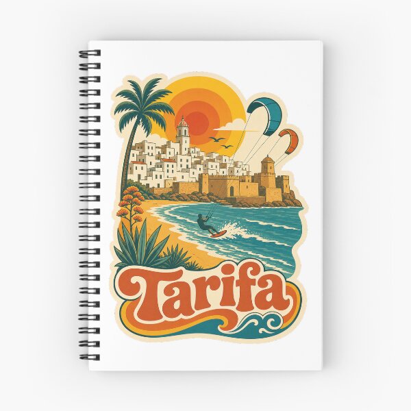 Item preview, Tarifa Spain Travel Souvenir - Retro Illustration designed and sold by VisualArtsOasis.