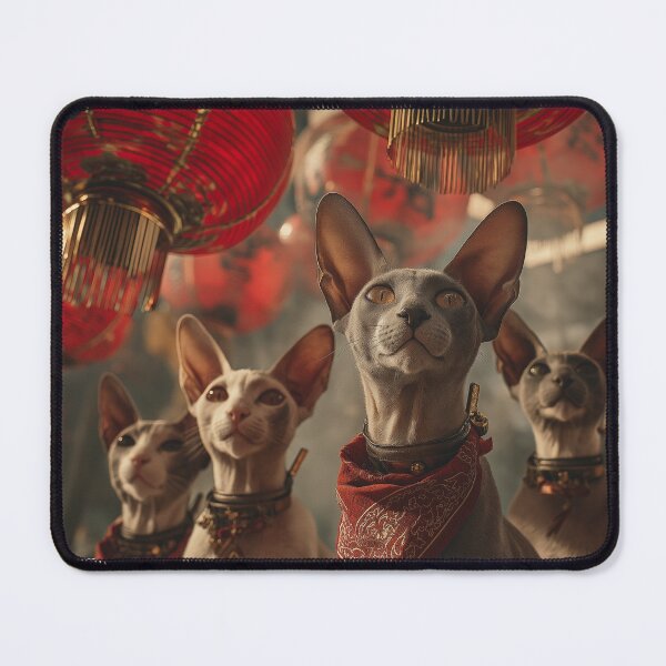 Item preview, Crimson Order Lantern Cats designed and sold by LightMagicUK.