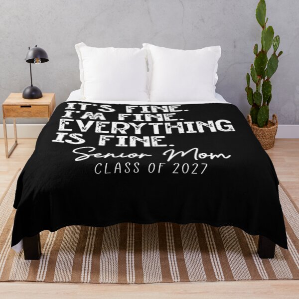 Item preview, Retro I'M Fine Everything Is Fine Senior Mom Class Of 2027 designed and sold by Mykittens69.