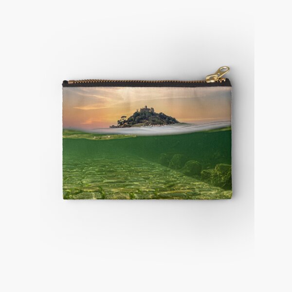 Item preview, St Michaels mount Cornwall,causeway underwater at sunset designed and sold by kathleenjean.