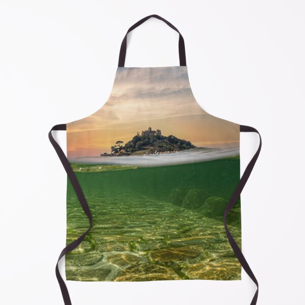 Item preview, St Michaels mount Cornwall,causeway underwater at sunset designed and sold by kathleenjean.