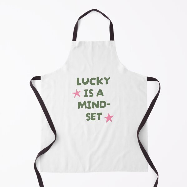 Item preview, Lucky is a mindset – Positive quote minimalist design designed and sold by Atelier 44.