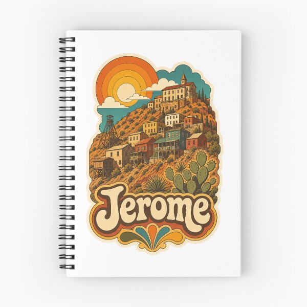 Item preview, Jerome Arizona USA Travel Souvenir - Retro Illustration designed and sold by VisualArtsOasis.