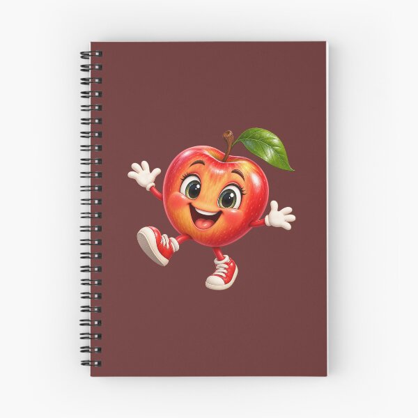 Item preview, A funny animated cartoon style red apple illustration designed and sold by lafataviola.