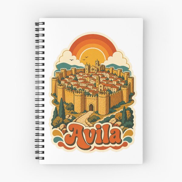 Item preview, Avila Spain Travel Souvenir - Retro Illustration designed and sold by VisualArtsOasis.