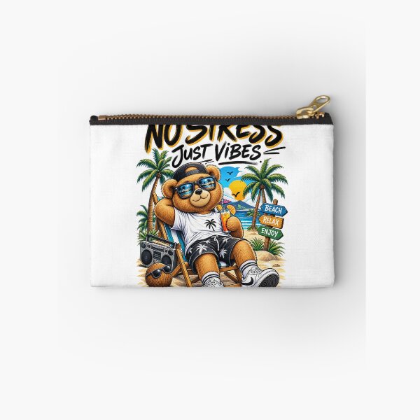 Item preview, No Stress Just Vibes Bear designed and sold by CinderMile.