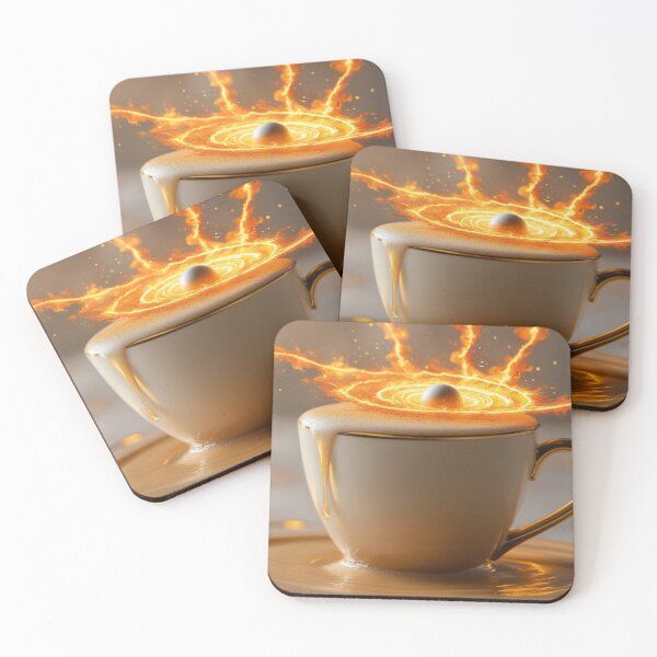 Item preview, Cosmic Latte with Fiery Planet Ring. designed and sold by fbtrisha.
