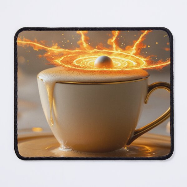 Item preview, Cosmic Latte with Fiery Planet Ring. designed and sold by fbtrisha.