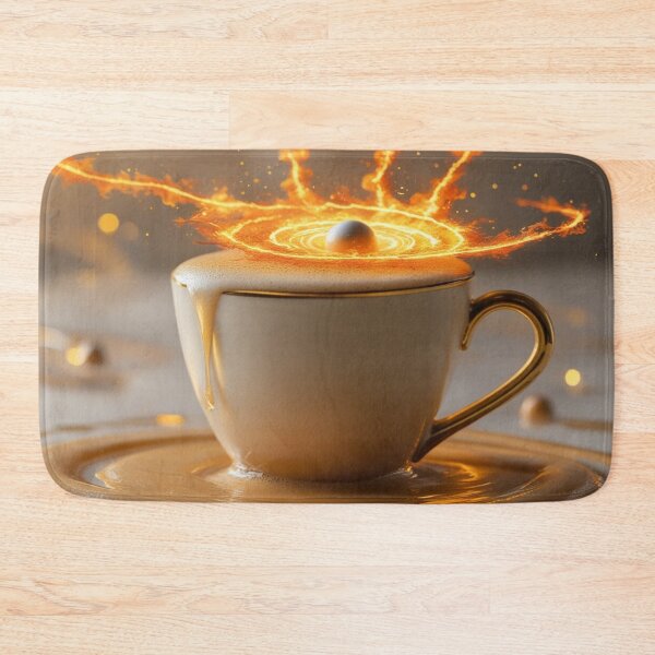 Item preview, Cosmic Latte with Fiery Planet Ring. designed and sold by fbtrisha.