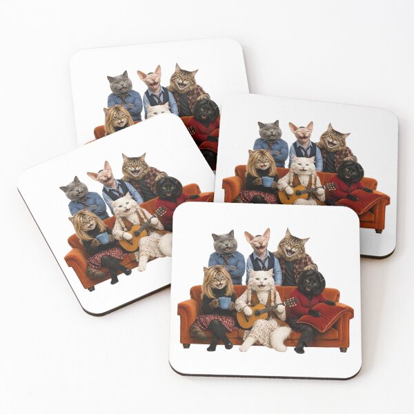 Item preview, Anthropomorphic cats group portrait designed and sold by Agnisherl.