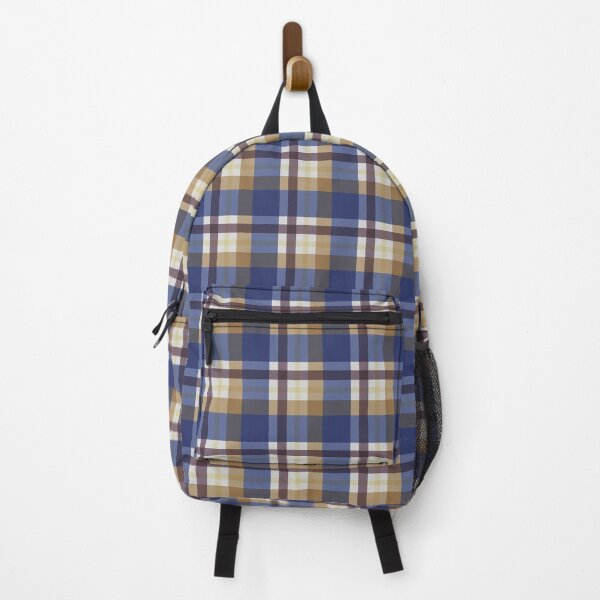 Item preview, Navy Blue and Brown Plaid Pattern – Vintage Preppy Cozy Fall Checkered Design designed and sold by CricketDoodles.
