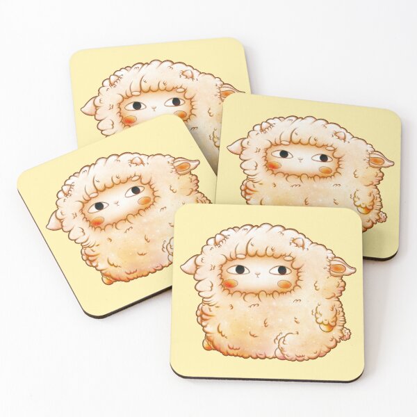 Item preview, Kalpi The Sheep - Yellow Worries designed and sold by HeiWaveArt.